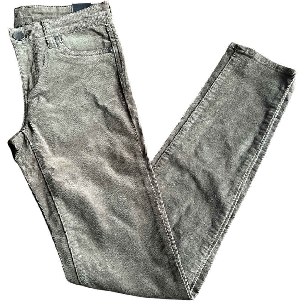 KUT from the Kloth Diana Skinny Corduroy Pants Women’s Size 2 Olive Green NWT